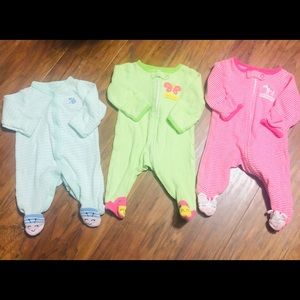 Baby Girls NB sleepers